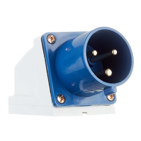 Вилка силовая угловая настенная EKF PROxima 2Р+РЕ 32 А 220 В IP44 м и штерн силовая электроника расчеты и схемотехника