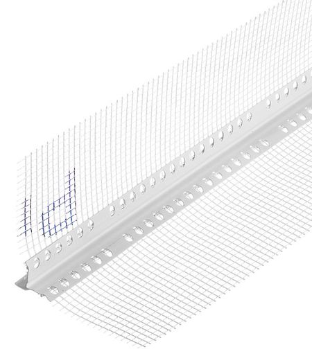 Профиль-капельник пластиковый с сеткой 100х100 мм 2,5 м снежинки из бумаги волшебная вьюга 100х100 европодвес
