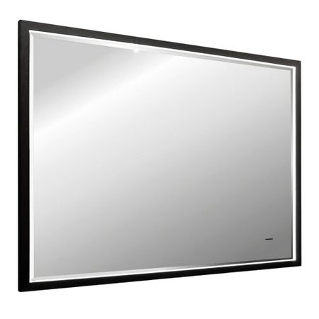 Зеркало с подсветкой прямоугольное 60х80 см в раме черной бесконтактный сенсор с диммером Abber See (AG6110SCL-0.8)
