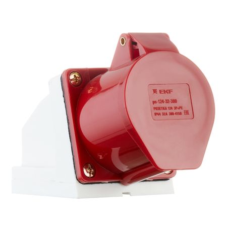Розетка силовая угловая настенная EKF PROxima 3Р+РЕ 32 А 380 В IP44 м и штерн силовая электроника расчеты и схемотехника