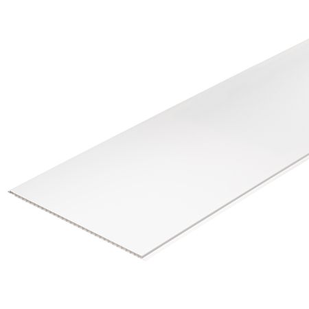 Панель ПВХ 250х3000х5 мм Stella бесшовная глянцевая белая 0,75 кв.м