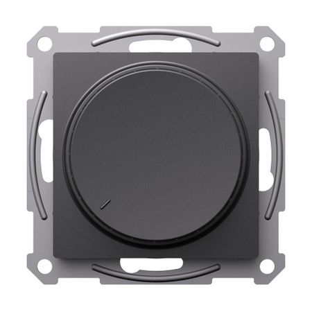 Диммер Systeme Electric AtlasDesign поворотно-нажимной встраиваемый базальт (ATN001423)