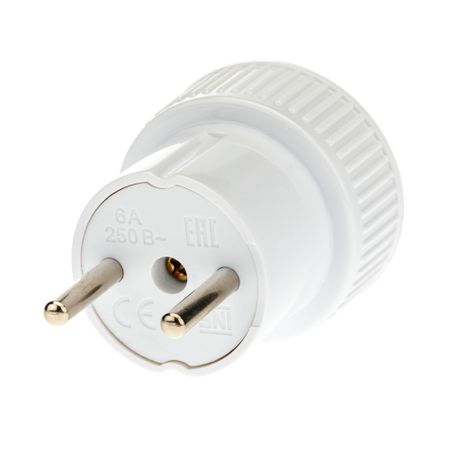 Разветвитель 1 розетка евро Düwi 6 А 230 В 1,3 кВт белый (27403 2)