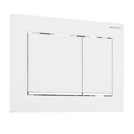 Клавиша смыва для инсталляций Geberit Omega 30 белая/хром глянцевый (115.080.KJ.1)