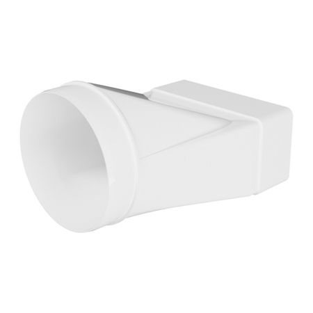 Соединитель эксцентриковый пластиковый для плоских воздуховодов 60х120 мм с круглыми d100 мм