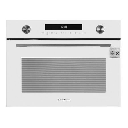Духовой шкаф электрический встраиваемый Maunfeld MCMO5015MFW 595 мм белый (КА-00022661)