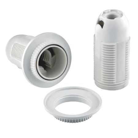 Патрон для лампы E14 Duwi ПВХ 60 Вт IP20 люстровый белый (24524 7)