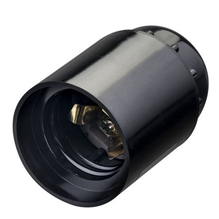 Патрон для лампы Е27 Duwi карболитовый 60 Вт IP20 подвесной черный (24607 7)