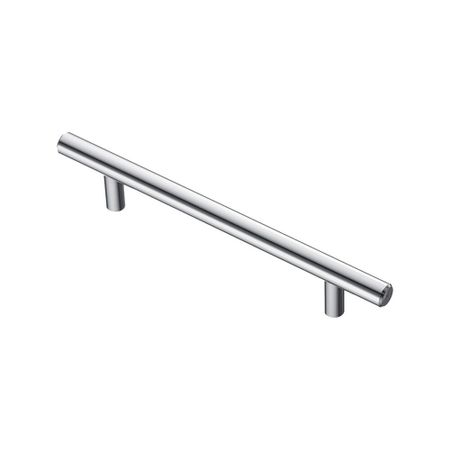 Ручка-рейлинг мебельная Kerron Metallic d10 мм металлическая хром (R-3010-128)