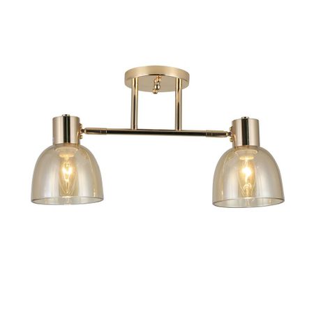 Люстра потолочная Schaffner Lettore E14 80 Вт 12 кв.м (4570-2 GD)