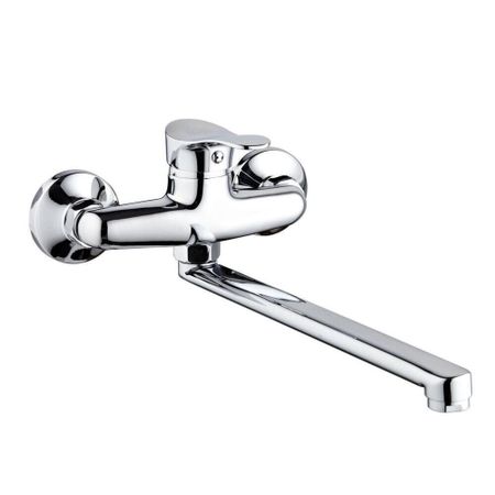 Смеситель для кухни РМС хром с поворотным изливом однорычажный (SL86-005)