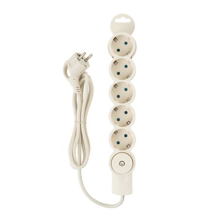 Сетевой фильтр Düwi 5 розеток 1,5 м 10 А 2,2 кВт слоновая кость (32570 3)