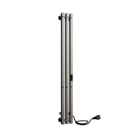 Полотенцесушитель электрический Indigo Style Pro 1200х130 мм 107 Вт с терморегулятором оружейная сталь