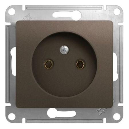 Розетка Systeme Electric Glossa встраиваемая шоколад (GSL000841)
