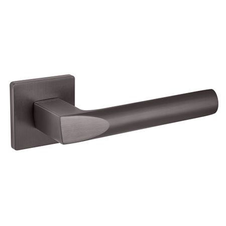 Ручка дверная Fuaro Prizma GR-23 квадратная розетка графит (44287)