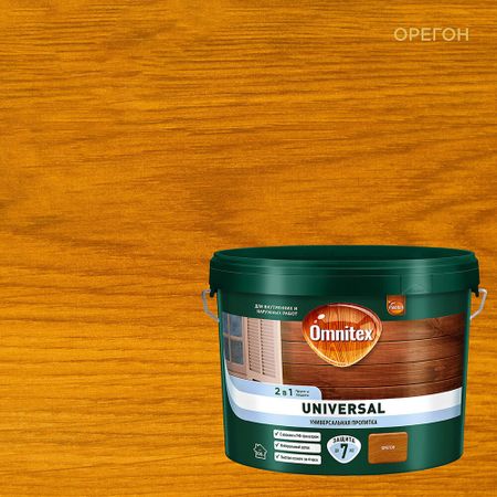 Антисептик Pinotex Universal 2 в 1 декоративный для дерева орегон 9 л