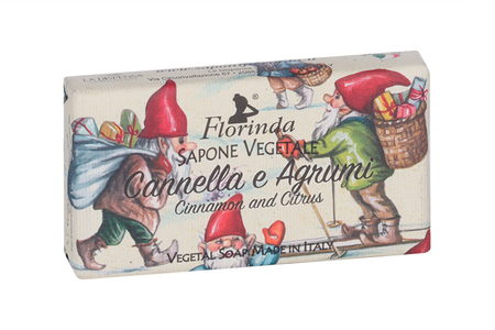 Мыло FLORINDA новогоднее волшебство cannella e agrumi, 100 г