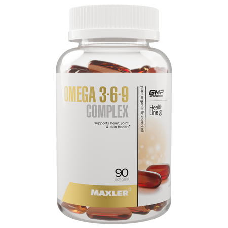 Омега 3-6-9 комплекс Maxler, 90 гелевых капсул