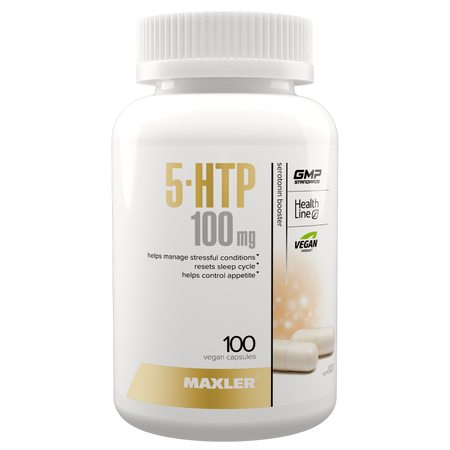 Аминокислоты 5-HTP Maxler 100 мг ( 5-гидрокситриптофан 5HTP, витамин B6, витамин С, 100 вегетарианск