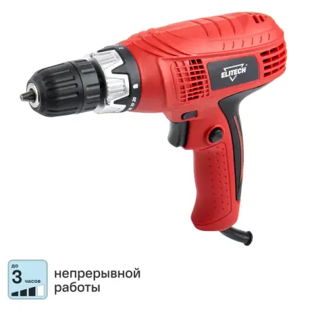 Дрель-шуруповерт сетевая Elitech 35-1РЭ, 320 Вт