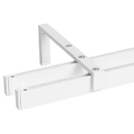 Настенный карниз раздвижной двухрядный Orbis Mini 160 см металл цвет белый матовый шаговые двигатели umot mini nema8 nema11 nema14 nema17 nema23