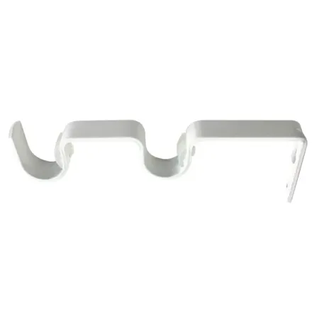 Держатель для двухрядной штанги металл цвет белый 16 см