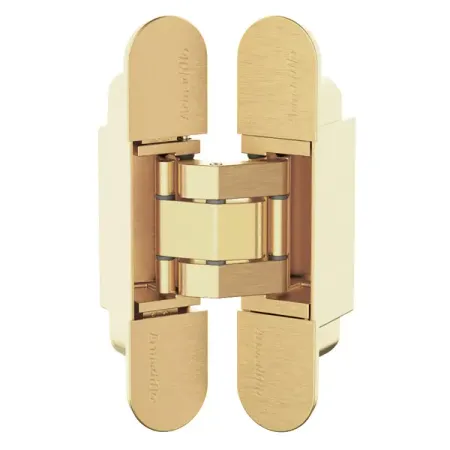 Скрытая петля дверная U3D3000 115x23x26 мм ЦАМ цвет золото