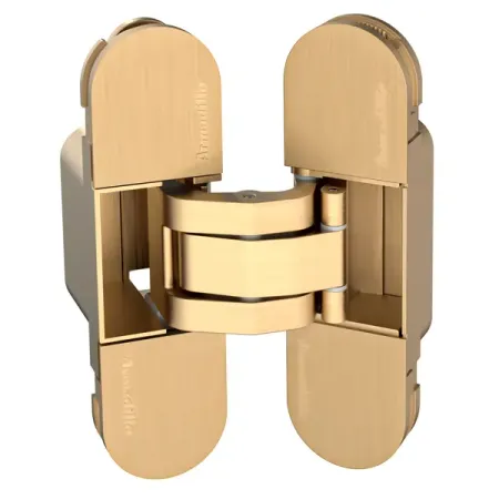 Скрытая петля дверная U3D2000 110x30x32 мм ЦАМ цвет золото цепочка дверная 210мм цам золото