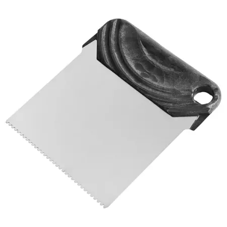 Шпатель зубчатый для клея Интек 10110-100-001 100 мм, нержавеющая сталь, зуб A2 аппликация из пайеток а6 рыбка россия апплика без клея и ножниц с3299 04 457080