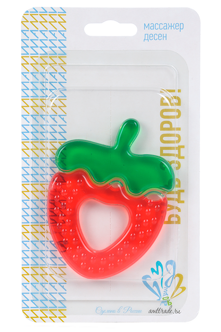 Прорезыватель-массажер  Клубника д/десен