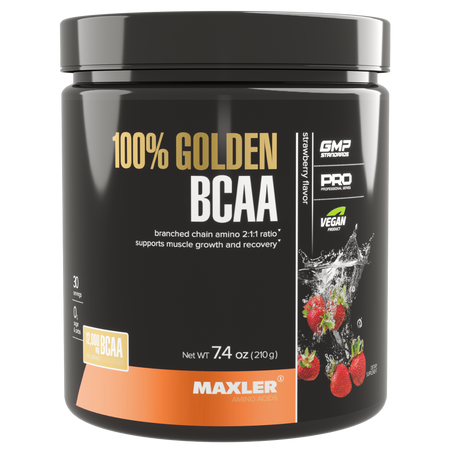 Аминокислоты BCAA (2:1:1) Maxler, 210 гр. - клубника