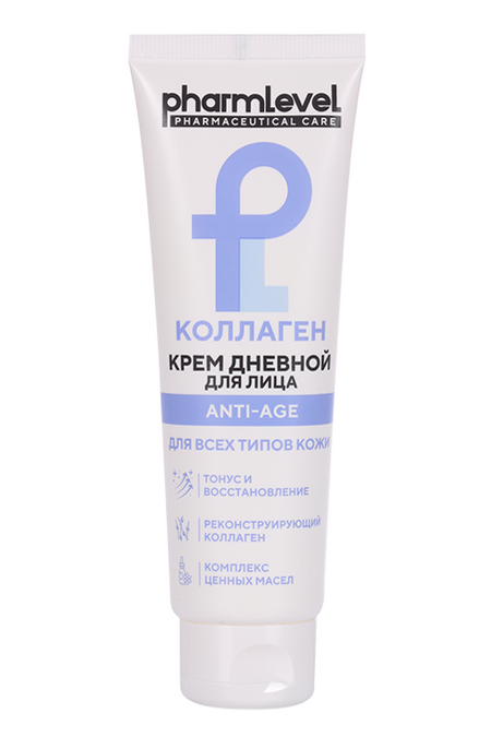 Крем Pharmlevel Коллаген Anti-Age д/лица дневной, 75 мл