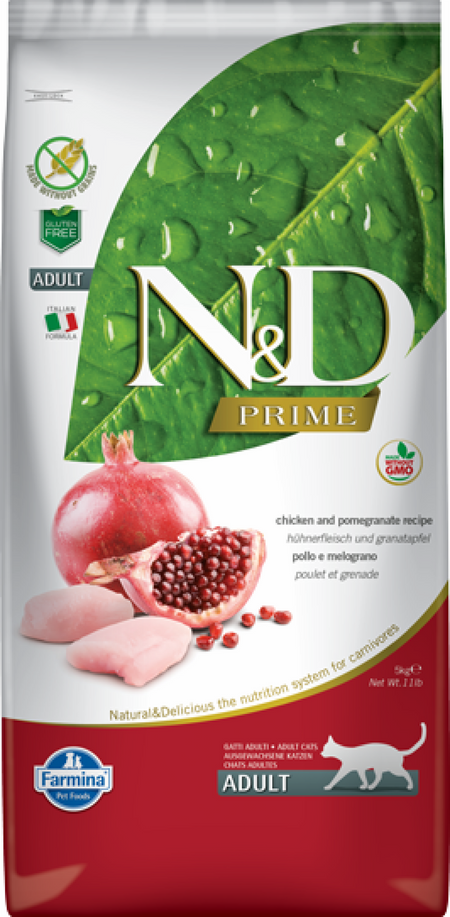 Сухие корма FARMINA Сухой беззерновой корм для кошек курица с гранатом (5 кг)