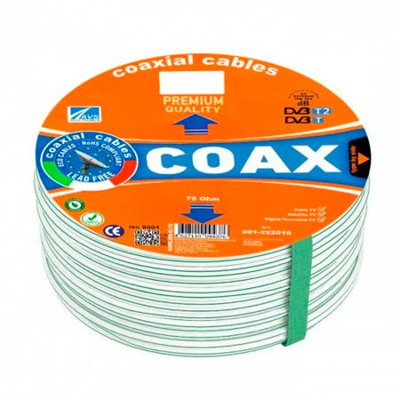 Кабель коаксиальный телевизионный SAT 703E 1х6,8 мм экранированный AVS Electronics белый (20 м) павел александрович кондратович основы обработки цифровых сигналов в радиофизических приложениях