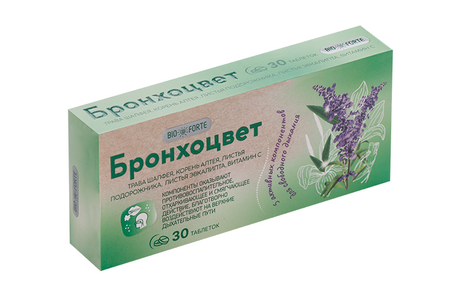 Бронхоцвет BioForte, 30 шт, таблетки