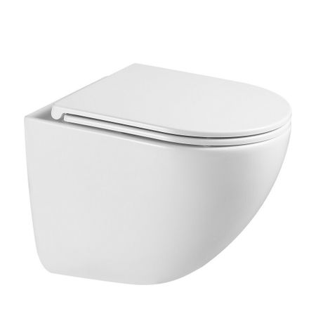 Унитаз подвесной Abber Bequem безободковый белый с сиденьем дюропласт микролифт смыв торнадо (AC1131TC) мак ван гагельдонк от града до торнадо прекрасные и опасные явления природы