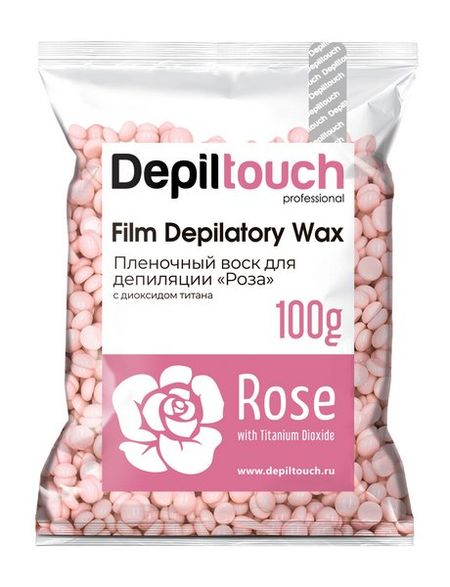 Depiltouch Film Depiltory Wax Rose воск для депиляции italwax воск горячий пленочный в гранулах для депиляции top line crystal