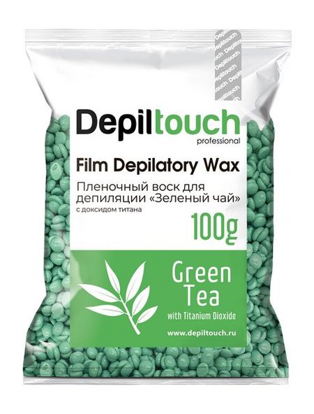 Depiltouch Film Depiltory Wax Green Tea воск для депиляции italwax воск горячий пленочный в гранулах для депиляции top line crystal