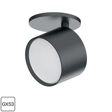 Спот поворотный под лампу Feron ML211 1 лампа GX53 цвет черный двухблочный поворотный потенциометр alps27 dip6 10k 20k 50k 100k 250k rk27112