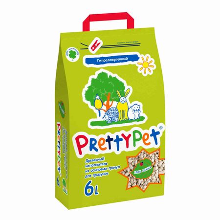 Наполнители, сено и опилки PrettyCat Наполнитель для грызунов осиновые гранулы, 6 л (2 кг) дарья ом vegan life счастье легким путем главный тренд xxi века
