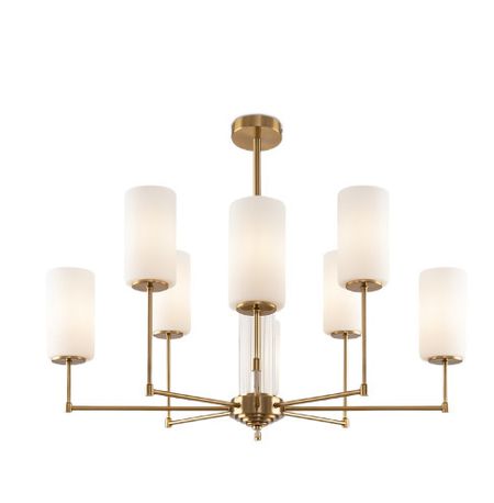 Люстра подвесная Freya Agnes E14 480 Вт 32 кв.м (FR5184PL-08BS)