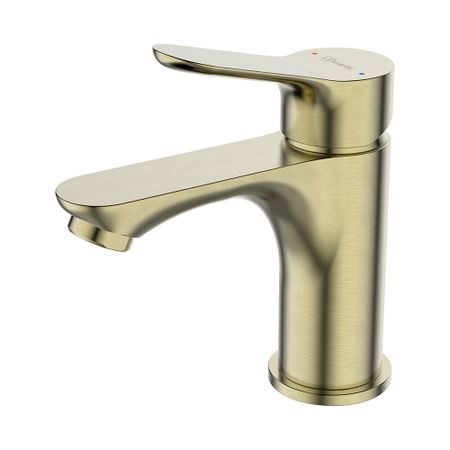 Смеситель для раковины Lemark Siberia золото однорычажный (LMF-7012B-BRG)