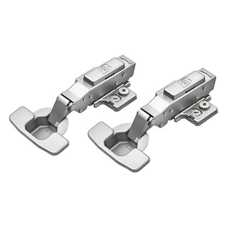 Петля мебельная накладная для шкафа Samet с доводчиком 110° металл 116х63х24 мм (2 шт.)