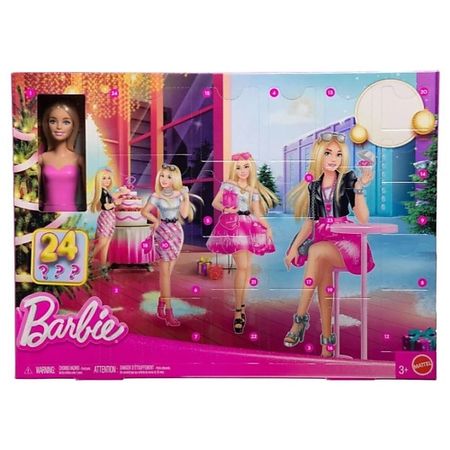 Адвент-календарь MATTEL Адвент-календарь Barbie 2025 одноразовая посуда miniso beauty barbie theme