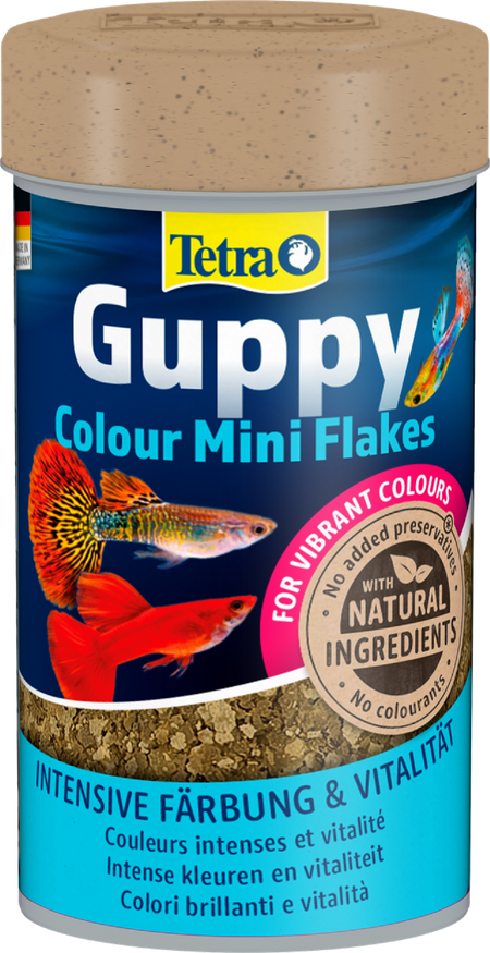 Корм Tetra (корма) Корм для гуппи для усиления окраса, мини-хлопья (30 г)