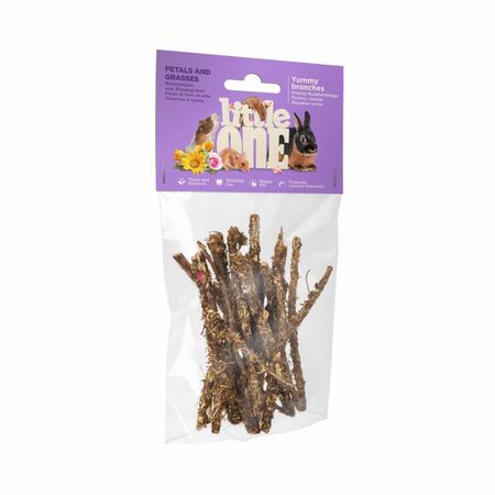 Лакомства Little One Лакомые ветви c лепестками и травами для всех видов грызунов (35 г)