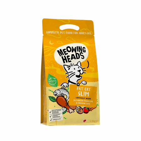 Холистики Meowing Heads Для кошек с избыточным весом, с курицей и лососем 