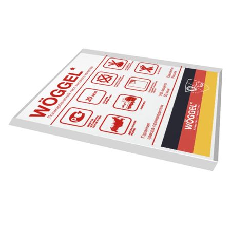 Поликарбонат монолитный Woggel 4 мм 1,5х2,05 м прозрачный