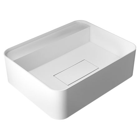 Раковина Abber Stein 50 см подвесная белая матовая (AS2626)