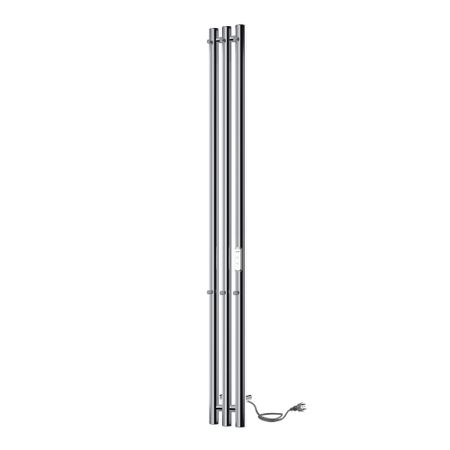 Полотенцесушитель электрический Indigo Style 1200х132 мм 65 Вт с терморегулятором серебристый